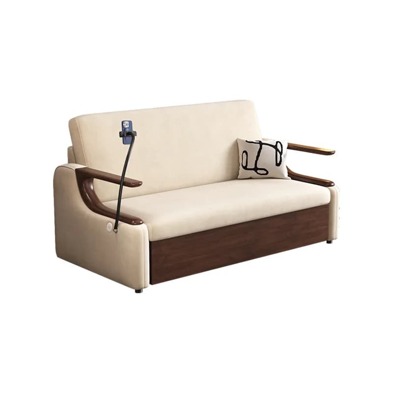 New double sofa bed foldable household small apartment living room dual-purpose integrated telescopic multi-functional solid