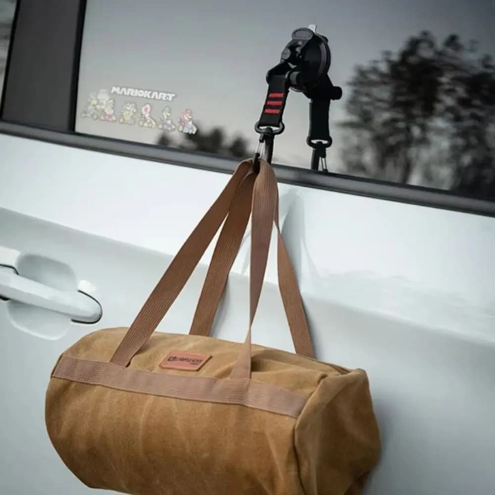 Ventose per tende per auto sottovuoto 360 ° Gancio girevole per tende con ventosa forte con ganci di fissaggio per tende resistenti con fibbia
