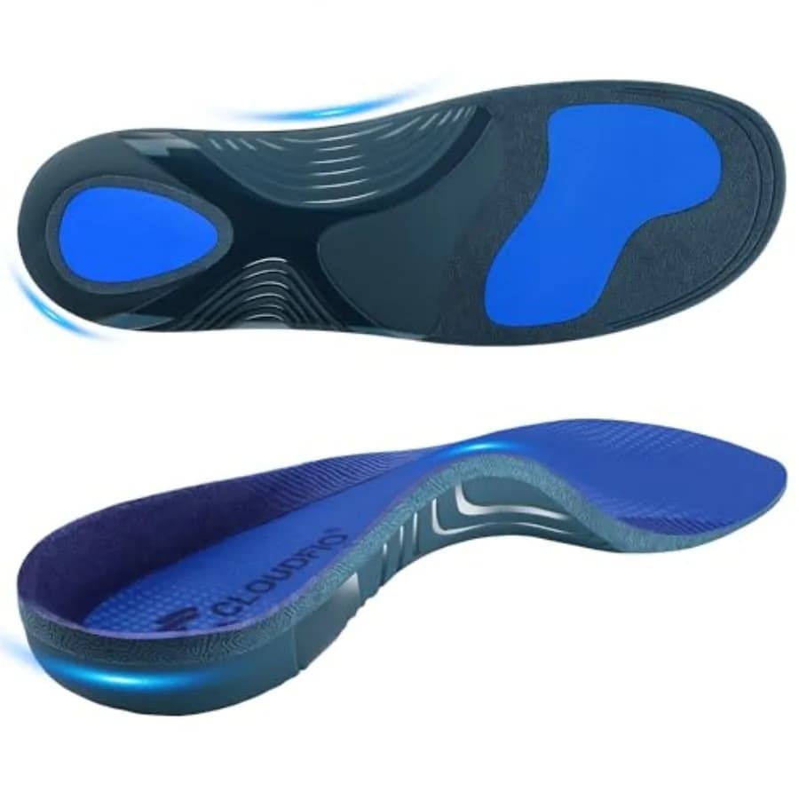 Plantar Fasciitis Insoles for Men Women, High Arch Support for Pain Relief, Shoe Inserts Orthotic for Flat Feet, Work Boot Inso