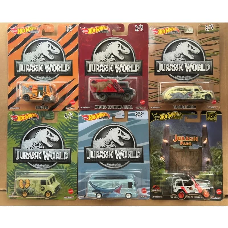 Disponibile Originale Hot Wheels DLB45 Serie POP Culture Modellini Auto in Metallo Jurassic World Collezione Giocattoli Sorpresa Regali