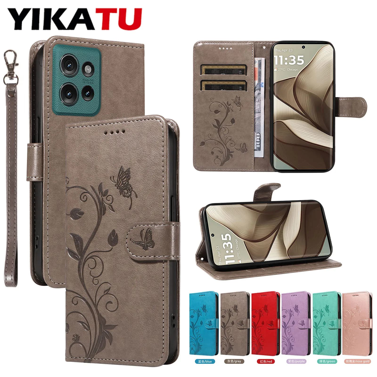 Custodia a portafoglio per Motorola Moto Edge 70 60 Fusion 5G 2025 50 Ultra 50 Pro 40 NEO E40 E32S E32 E30 E22i E22 E20 E14 E13 X70 air X50