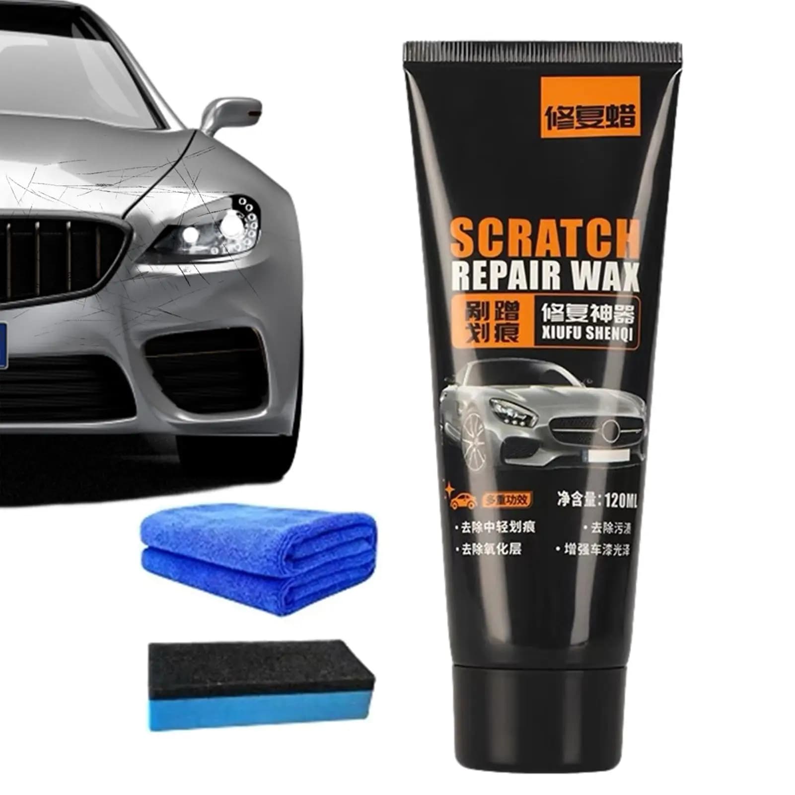 Easy Operate Auto Scratch Remover Wax Fix Minor Car Body Scratches Eliminate Surface Oxidation Renew Vehicle Paint Shine
