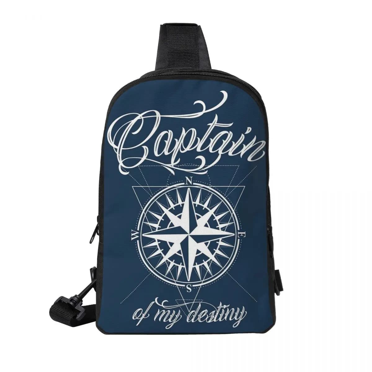 Bussola nautica Capitano Anchor Barca Borsa da petto da uomo Sling Zaino a tracolla Borsa da petto Borsa da viaggio per escursionismo Zaino a tracolla