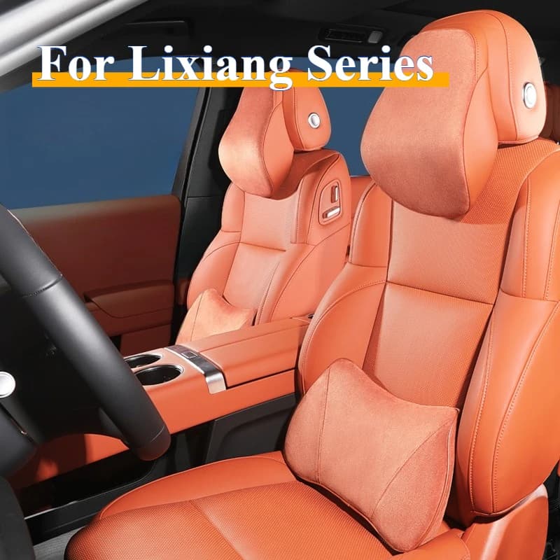 For Lixiang Li L6/L7/L8/L9/MEGA/ONE 2025 Car Fully Wrapped Headrest Neck Pillow Seat Pillow Waist Supports Lumbar Head Cushion