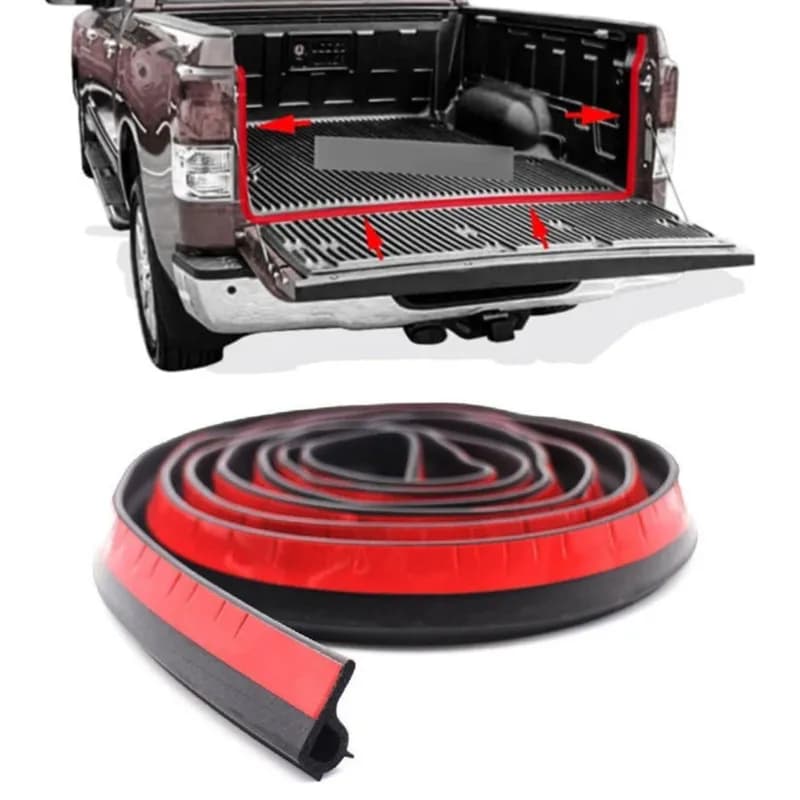 1pc 3m Universal Weather Strip Pickup Truck Van Rubber Tail Gate Seal Strip Car Door Sealing Kit Car Exterior Accessories