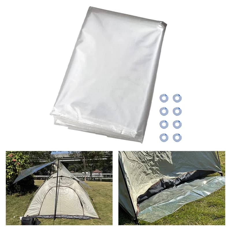 60-100G Ultralight Groundsheet Waterproof Tent Footprint Tarp Mat Outdoor Camping Hiking Backpacking Outdoor Gear Portable