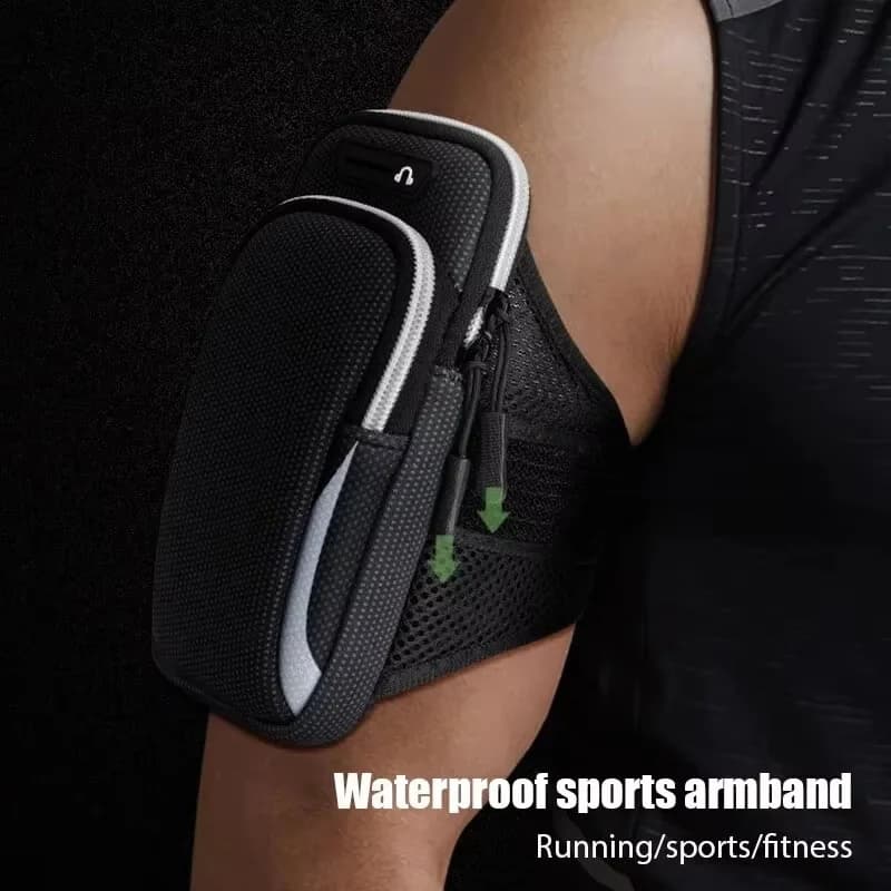 Fascia da braccio universale per telefono Fitness all'aperto Corsa Sport Fascia da braccio Supporto per smartphone con jack per cuffie Borsa per cellulare per iPhone