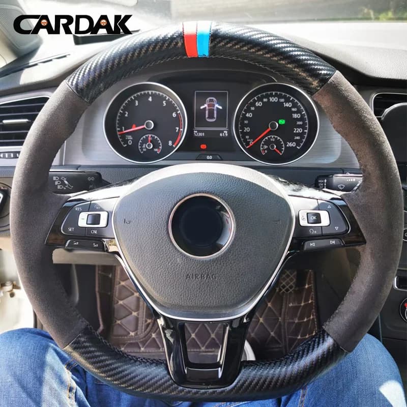 CARDAK customize black suede car cover for Volkswagen Golf 7 Mk7 Touran New Polo Jetta Passat B8 Tiguan