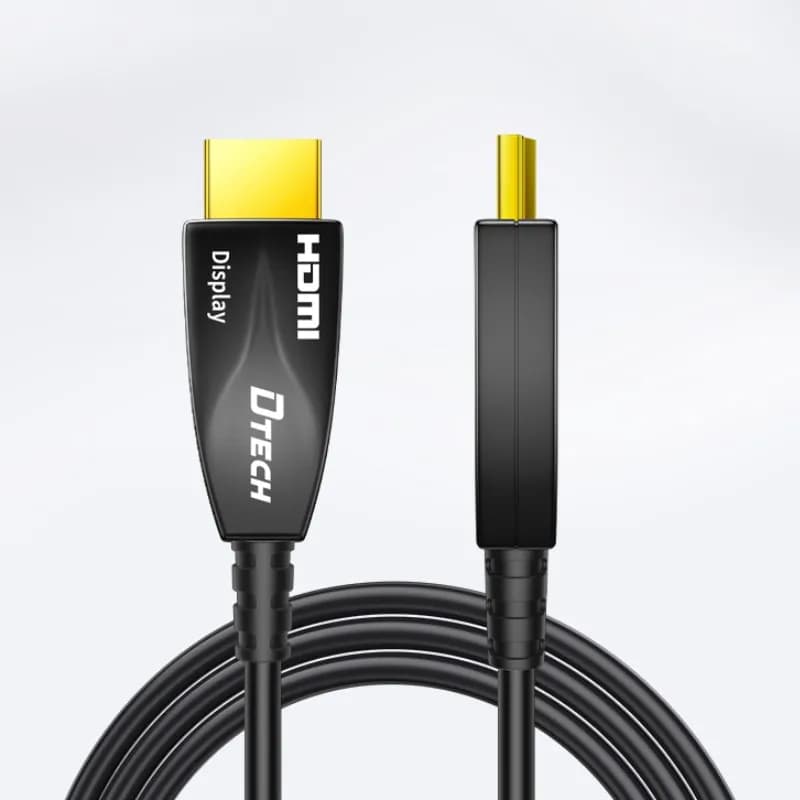 DTECH HDMI to HDMI 2.0 fiber optic cable from 300 m HDTV cable for 4K60Hz engineering wall cabling