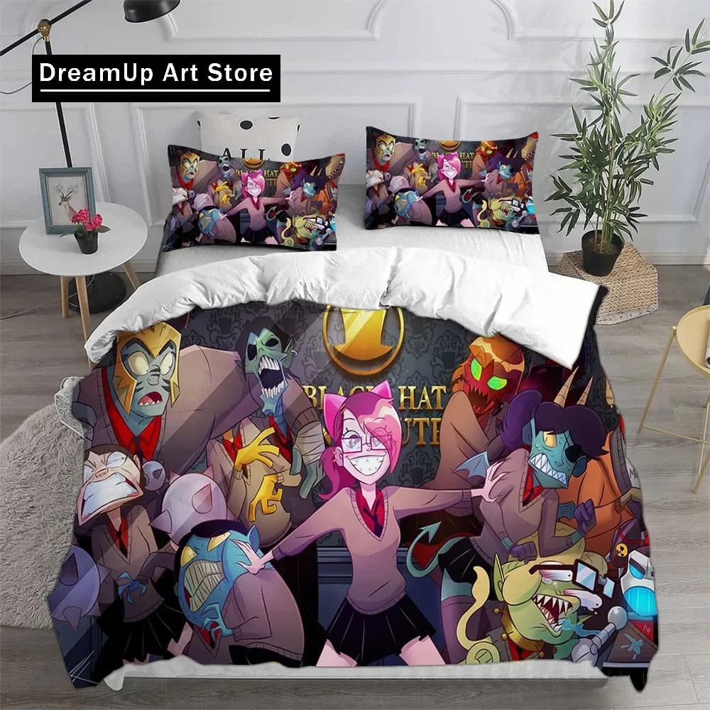 Anime Bed Sheet Set Game Villainous Bedding Set Single Twin Full birthday gift Size Bed Set Adult Kid Bedroom Duvetcover Sets