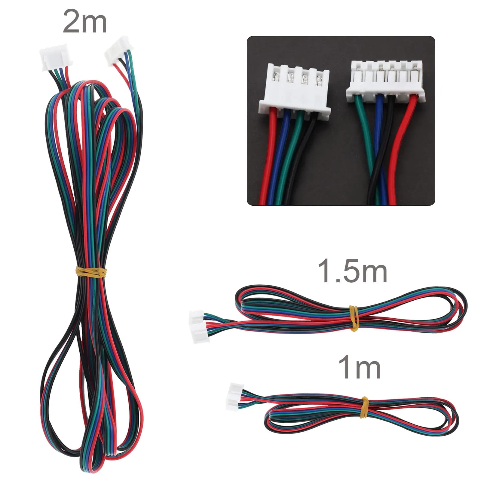 Step-by-step motor cable 1 piece 1 m / 1.5 m XH2.54 4 pin to XH2.0 6 pin for 3D printer, motor and connection cables control card