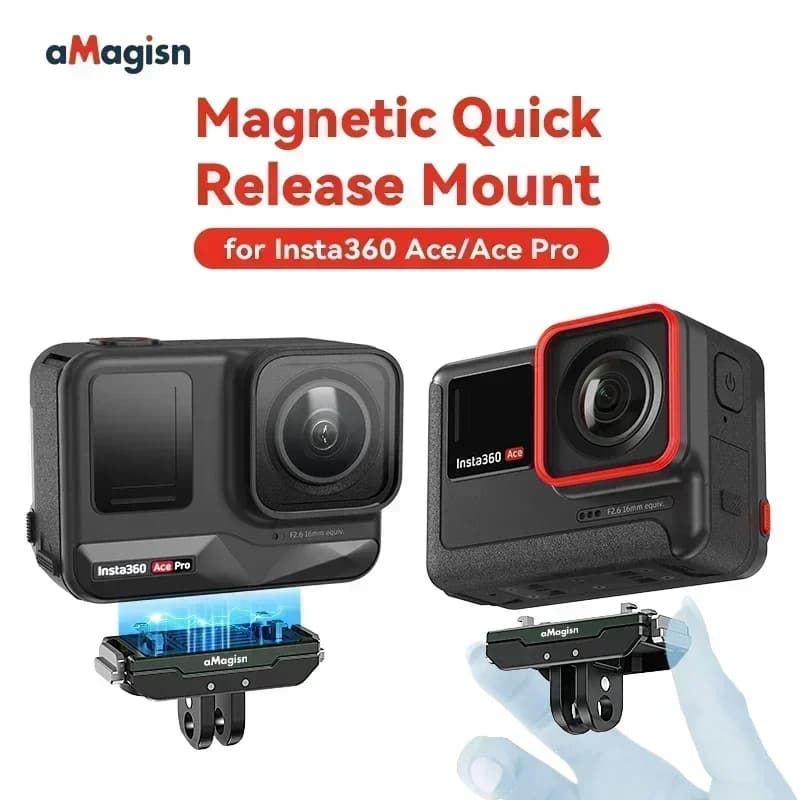 Mount for Insta360 Ace Pro Action Camera Protective Frame Quick Release Case Magnetic Adapter for Insta360 Ace/ace Pro Accessory