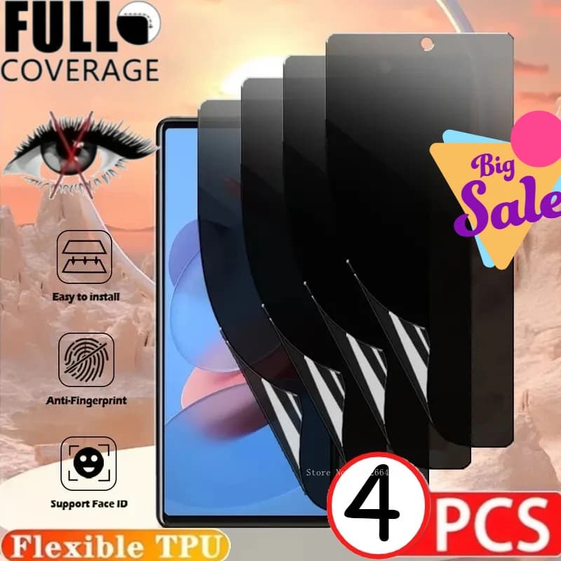 4PCS Protezione schermo anti-spia a copertura totale per Google Pixel 10 9 8 7 6 Pro Pellicola idrogel per Google Pixel 10 Pro XL 9A 8A 7A 6A