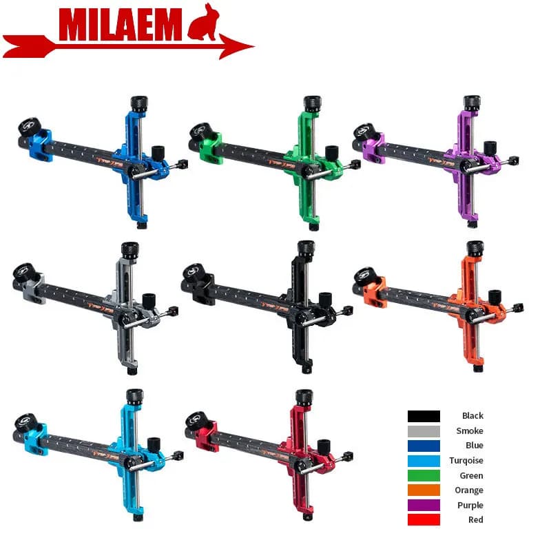 Tiro con l'arco arco ricurvo Sight Carbon Bar 1 Pin Targeting in alluminio TR1003 accessori per tiro con freccia con arco da caccia