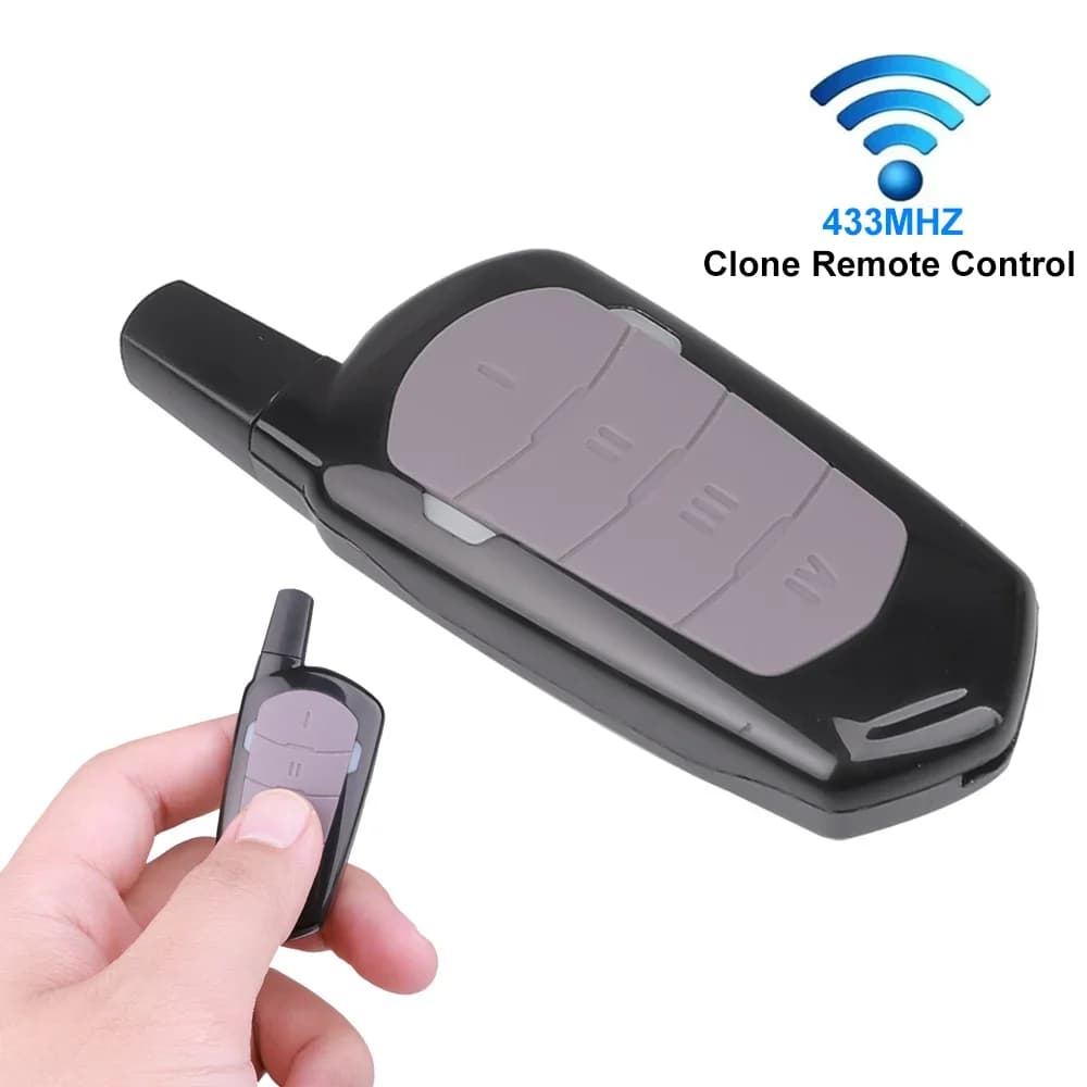 Telecomando Wireless 433MHz con Copia Automatica, 4 Tasti Universali, Duplicatore con Luce Rossa per Gadget, Auto, Casa, Porta del Garage