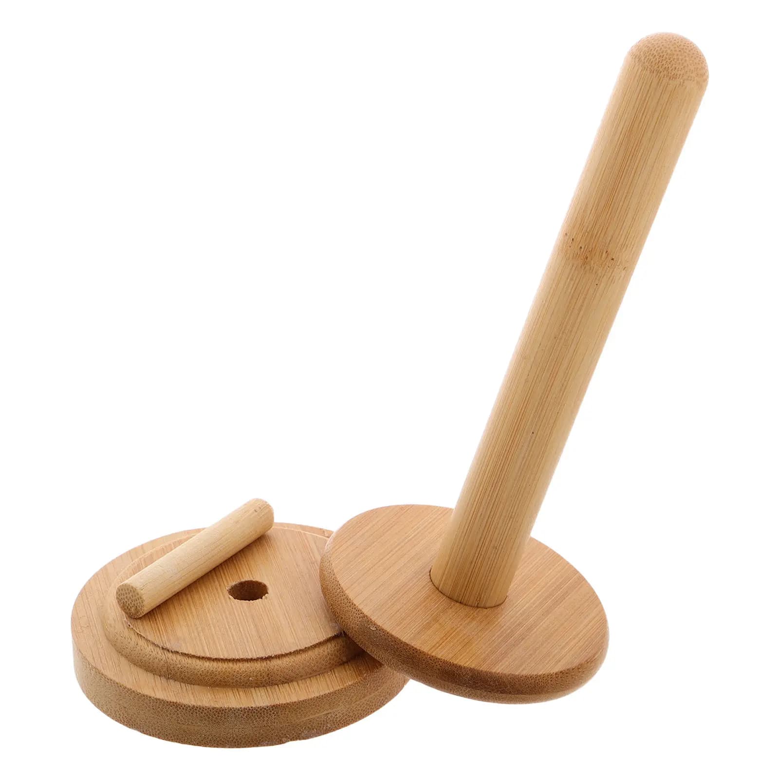 1Set Wooden Yarn Holder with Rotating Design Yarn Spool Rack Organizer for Knitting Crochet Sewing Storage Spool Holder