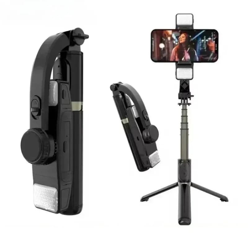 Q08 Stabilizzatore cardanico Stabilizzatore video per telefono cellulare Treppiede per selfie stick Bluetooth per staffa di ripresa verticale dal vivo per smartphone