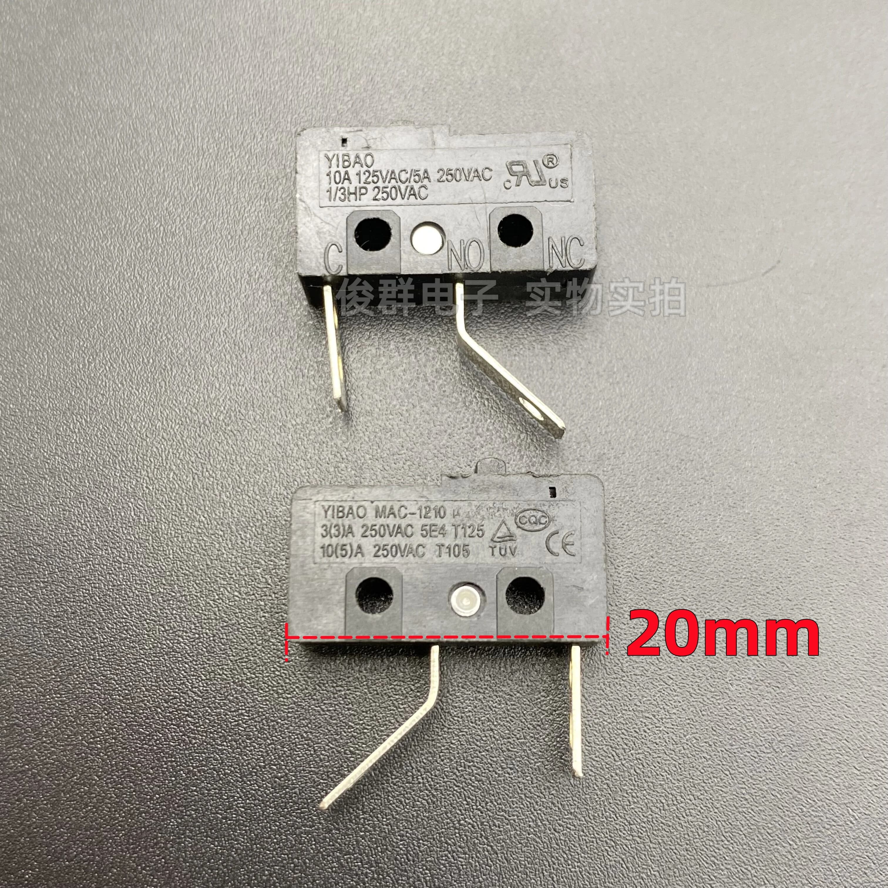 10 pz/MAC -1210 micro interruttore 2 piedi 10A macchina da cucina tritacarne spremiagrumi frullatore macchina per il latte di soia