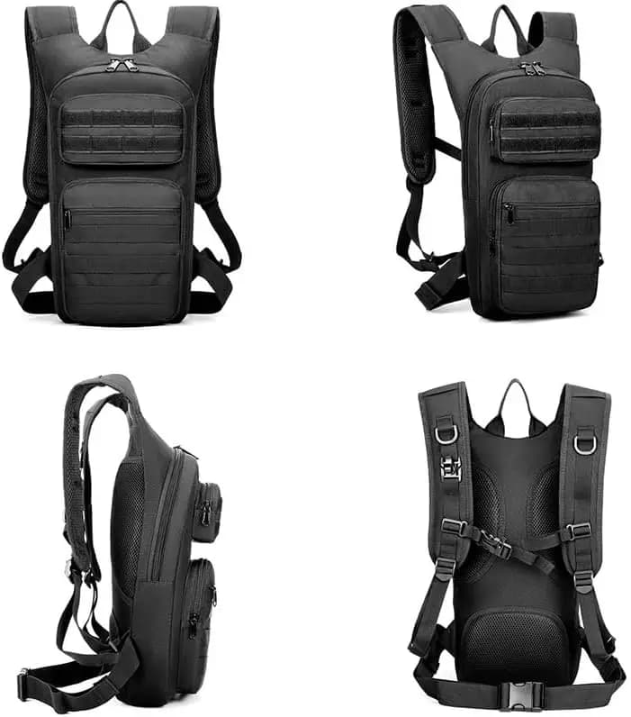Tactical Hydrating Backpack, Light Water Bag for Hiking, Cycling, Running, Open Sports