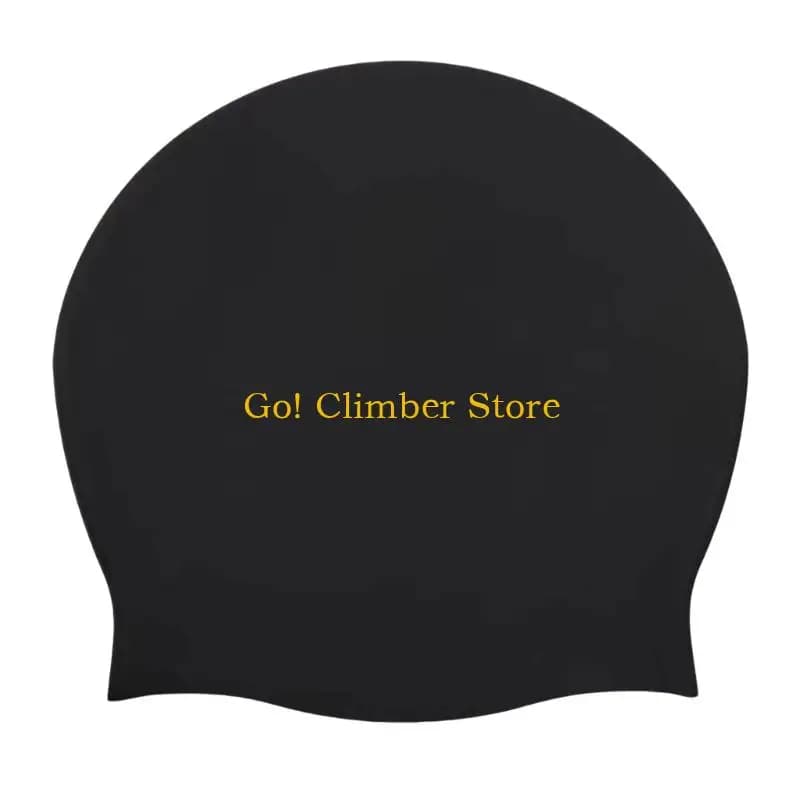 Q84C large size swim cap for men waterproof silicone swimming elastic
