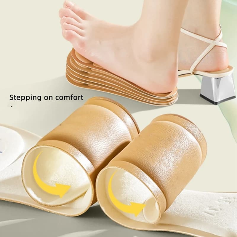 1 pair sandals heels shoes solette sweat absorption anti-slip pads for shoes soft shock absorption sock resistant