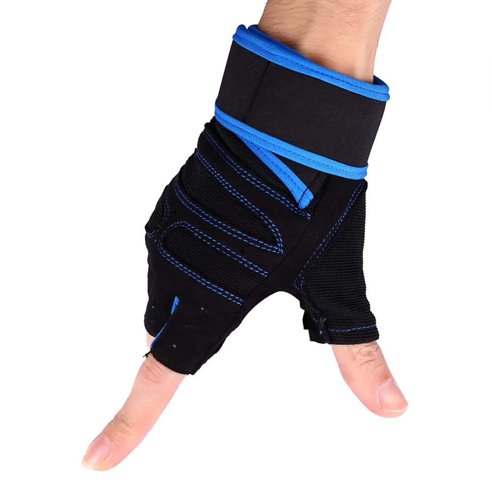 1 paio di guanti da allenamento per sollevamento pesi da palestra, fitness, equitazione, guanti mezze dita, sport di montagna, allenamento, ciclismo, guanti da polso