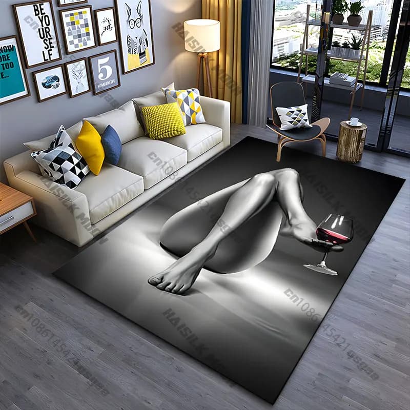 Eleganza, relax, raffinatezza, minimalismo artistico, tappeto, yoga, soggiorno, decorazioni per la stanza, tappetino per gattonare per bambini
