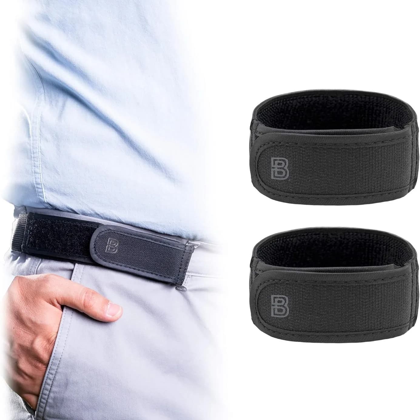 Waist belts without buckle Ultra soft elastic straps without men's buckle Fashion Comfortable and elegant Belt with buckle Unisex Buckle Strap