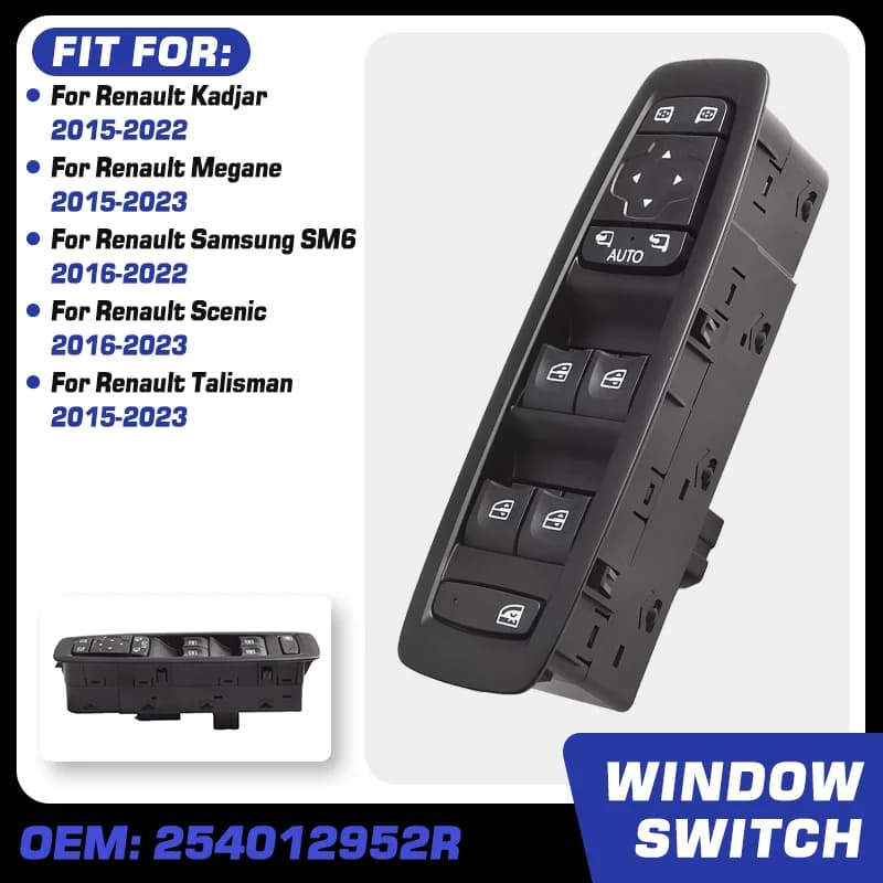 Auto Auto Finestra di Potere Interruttore Per Renault Kadjar Renault Megane Renault Samsung SM6 Renault Scenic Talisman 2015-2023 254012952 R. R.