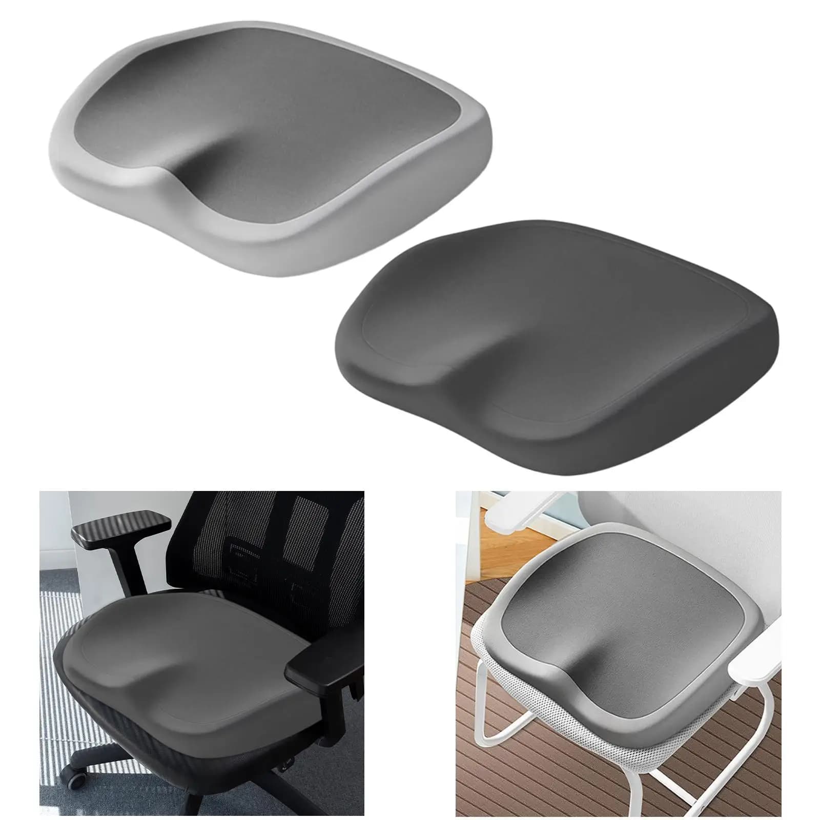 Memory foam seat cushion, comfortable and portable cushion for office and car chairs, coccige support, ideal for
