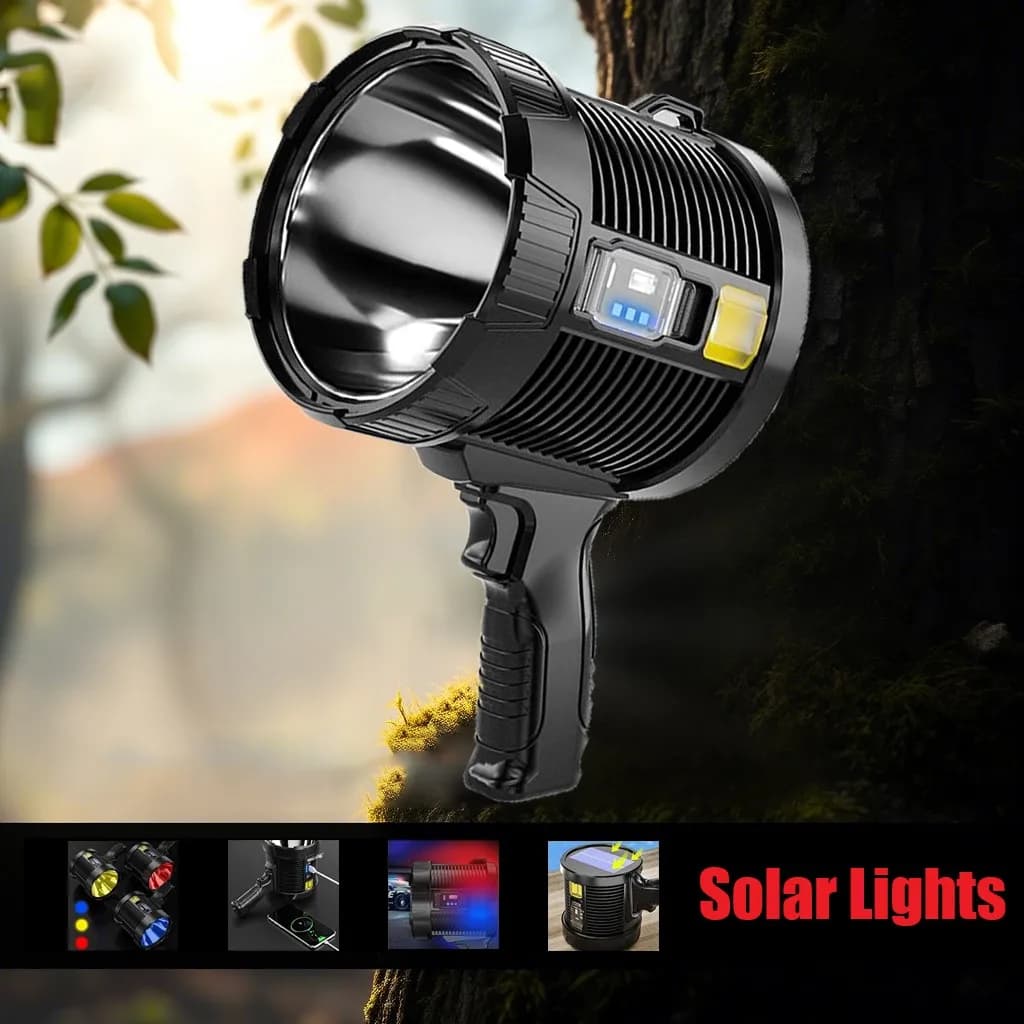 Torcia a LED ultra luminosa XHP90 XHP70 COB Faretti per proiettori Luci solari Lampada a LED ricaricabile portatile Torcia impermeabile