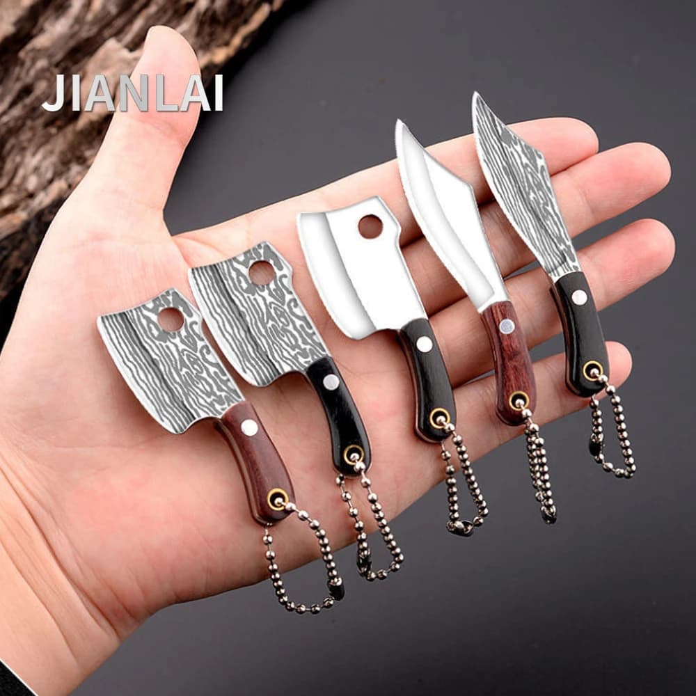 NEW Mini Kitchen knife Unboxing Portable Small Blade Wine Bottle Opening Card Cutting Keyring Blade EDC
