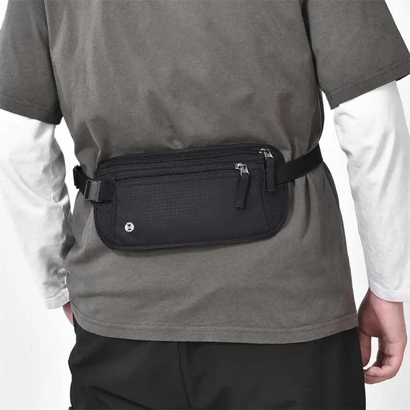 RFID Lock Waterproof Sport Travel Phone Money Waist Man Women Wallet Hidden Bag Passport Large Capacity