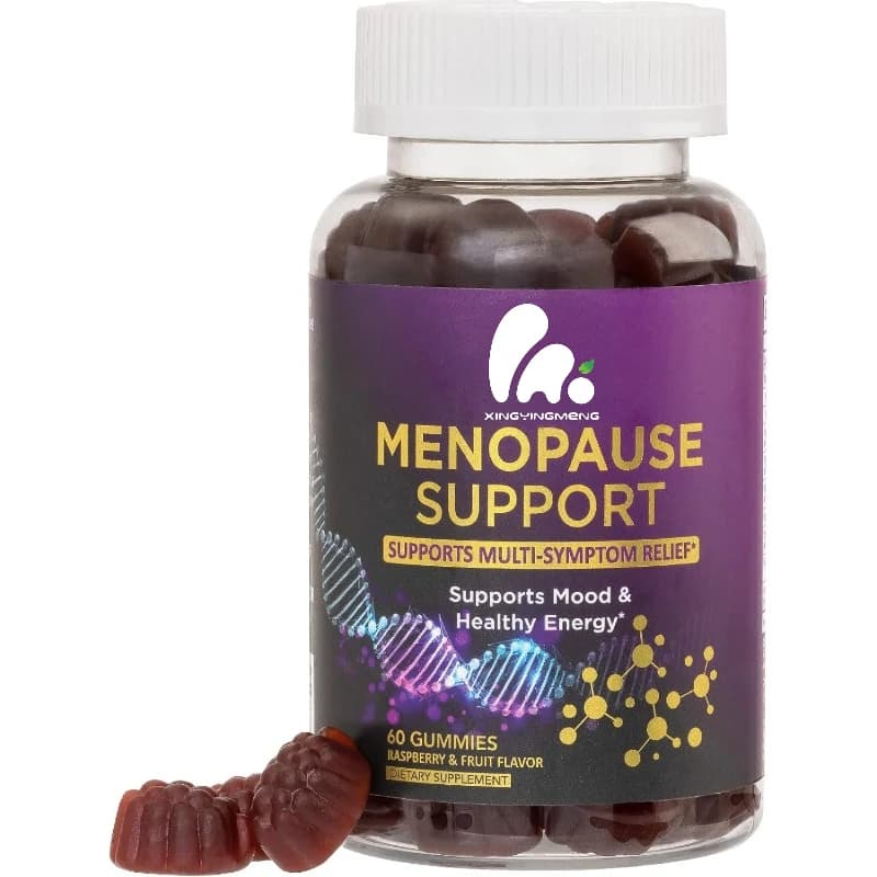 Women's menopause supplement - Vitamin gums for night sweats and energy relief, non-GMO and gluten-free - 60 gommose