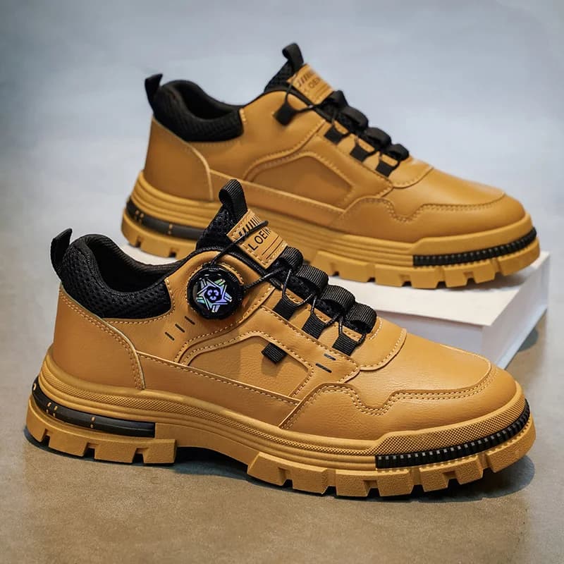 Scarpe da trekking da uomo LOEIKAN con bottoni rotanti, sneakers da trekking antiscivolo e resistenti all'usura
