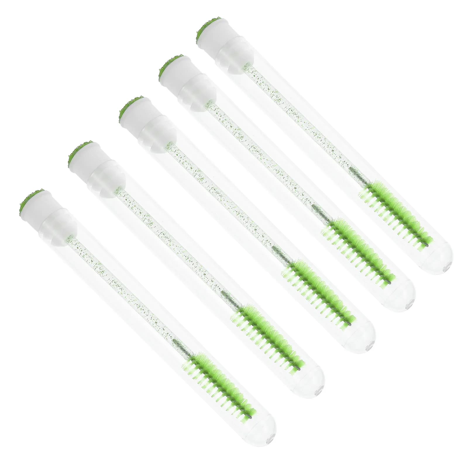 Set of 10 Brushes for Extension Eyelashes, Portable Brushes for Mascara, Eyebrow and Eyebrow combs, Makeup Application