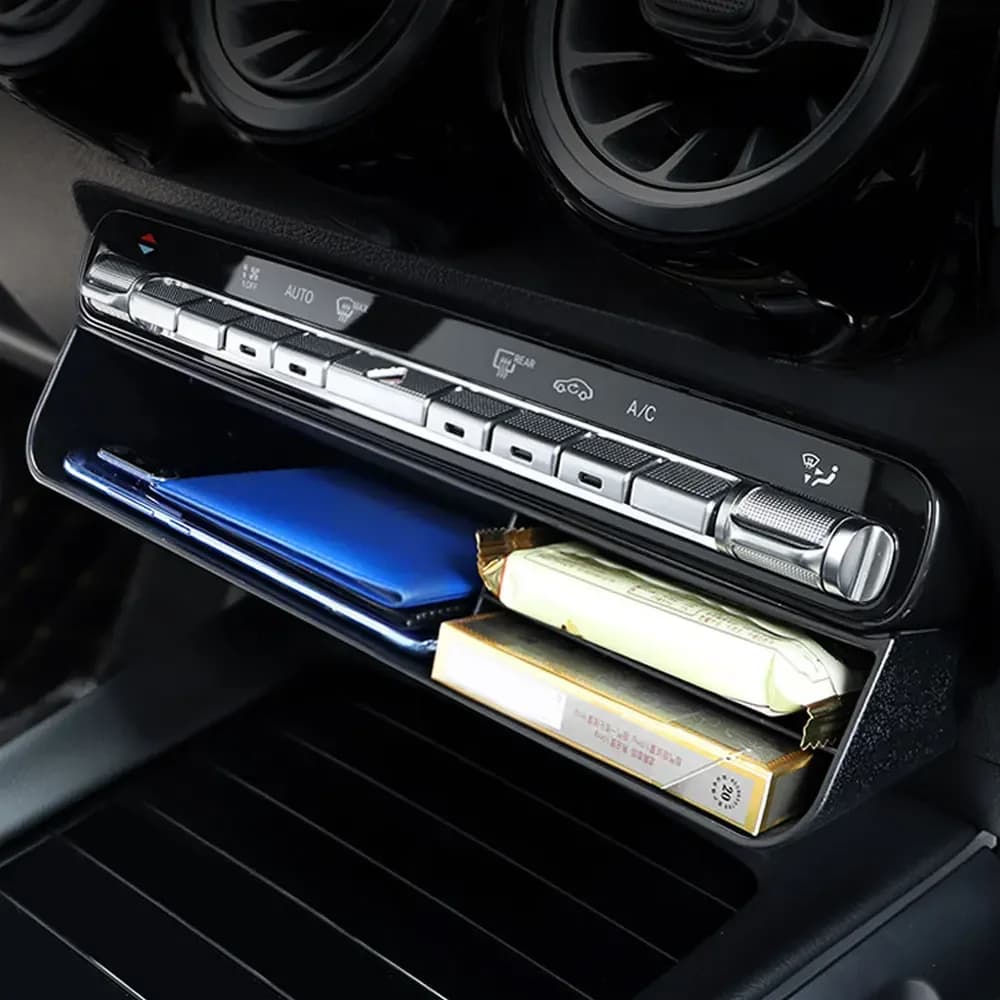 Car Central Control Storage Box Trim Organizer Tray for Mercedes Benz A B CLA GLB GLA Class W177 W247 C118 X247 H247 2020-2023
