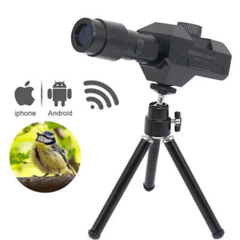 Telescopio digitale WiFi Obiettivo grande apertura 70X Obiettivo 2MP Foto Video Detective mobile Crosshairs Posizionamento Monoculare