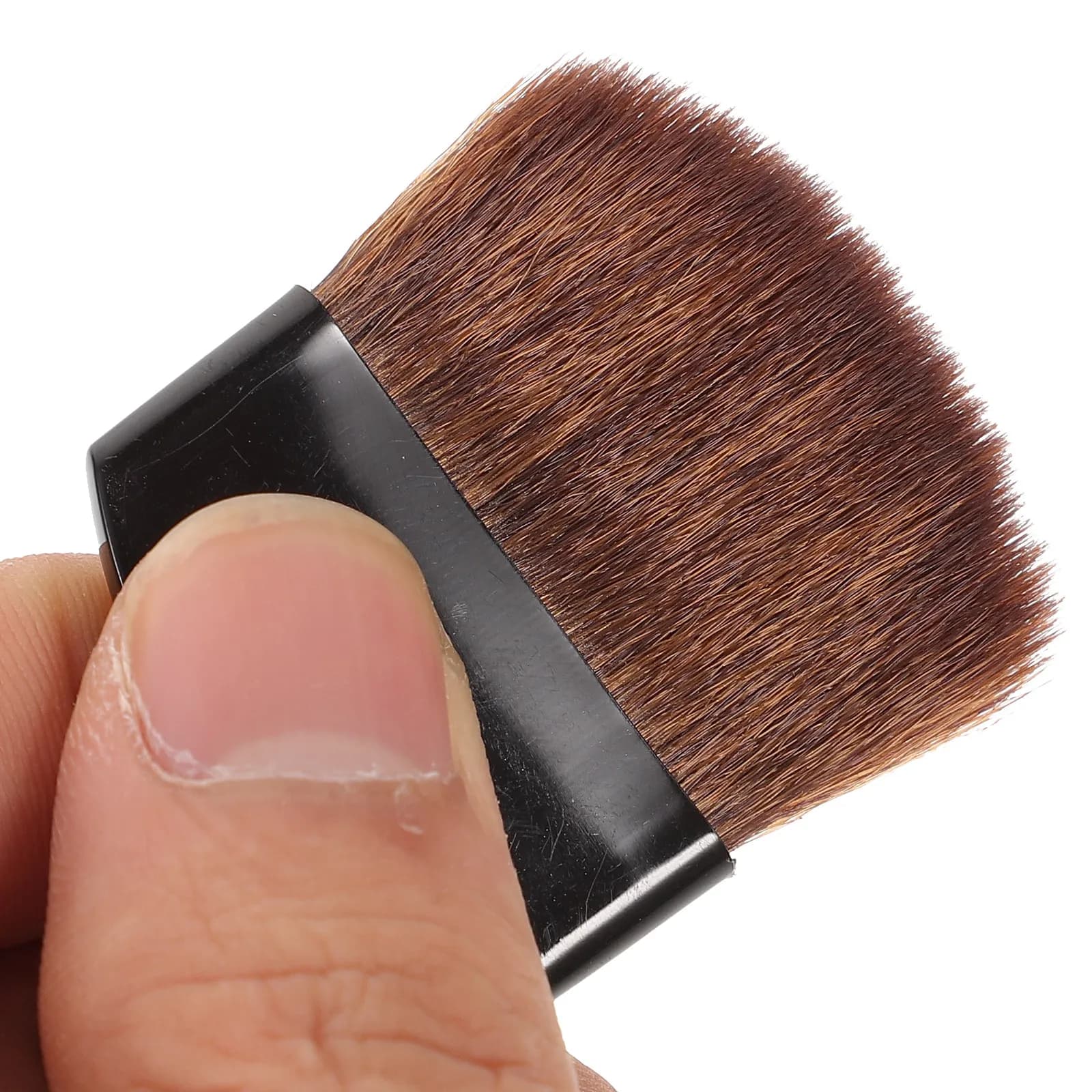 Set di pennelli per trucco da 4 pezzi, setole morbide, dimensioni ridotte, pennello per illuminante in polvere, pennello per blush, strumento per il trucco del viso da donna, portatile e conveniente