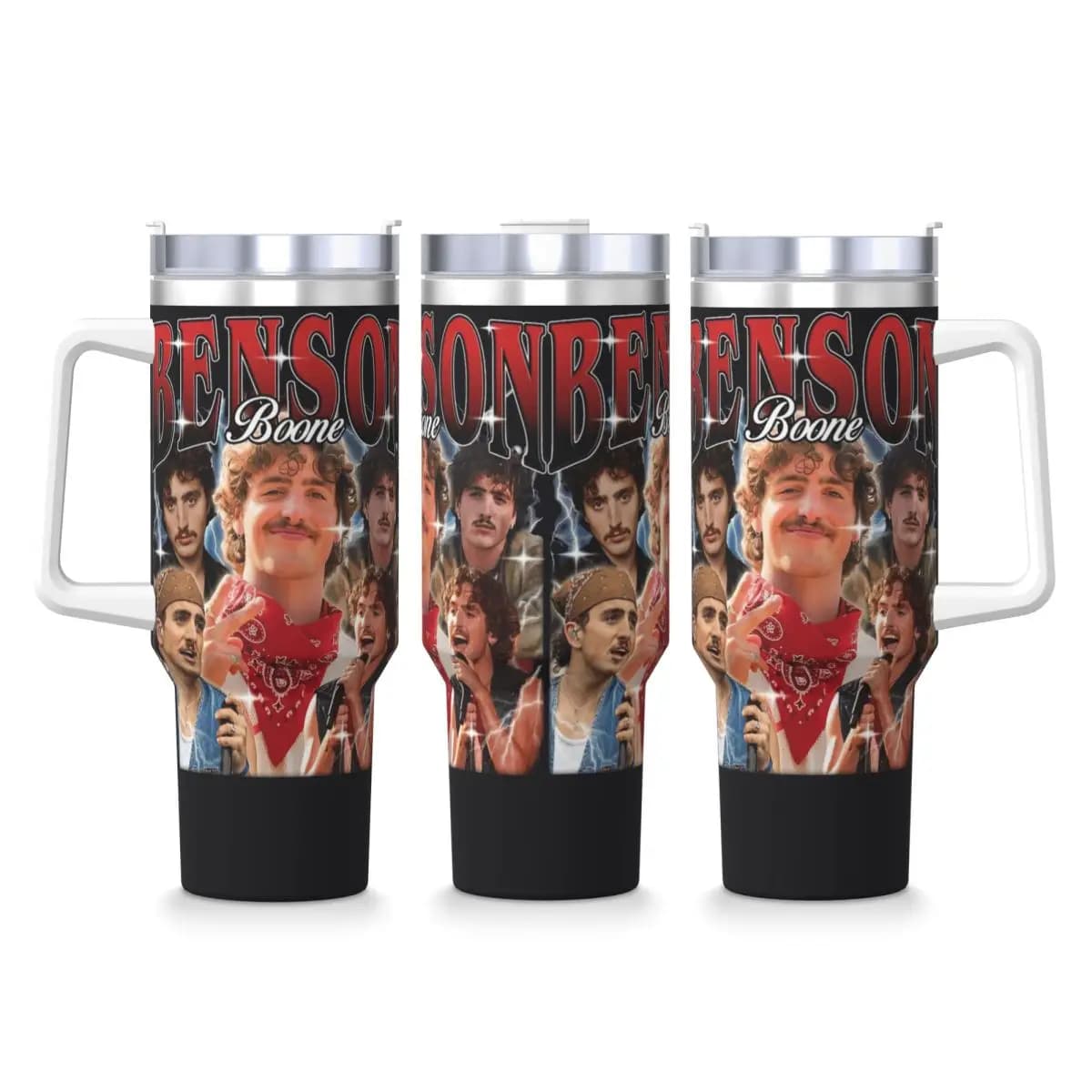 Bicchiere in acciaio inossidabile Benson Boone Tour Tazza termica Mantieni il calore Bevanda fredda Tazze per auto Bottiglia d'acqua personalizzata fai-da-te da campeggio