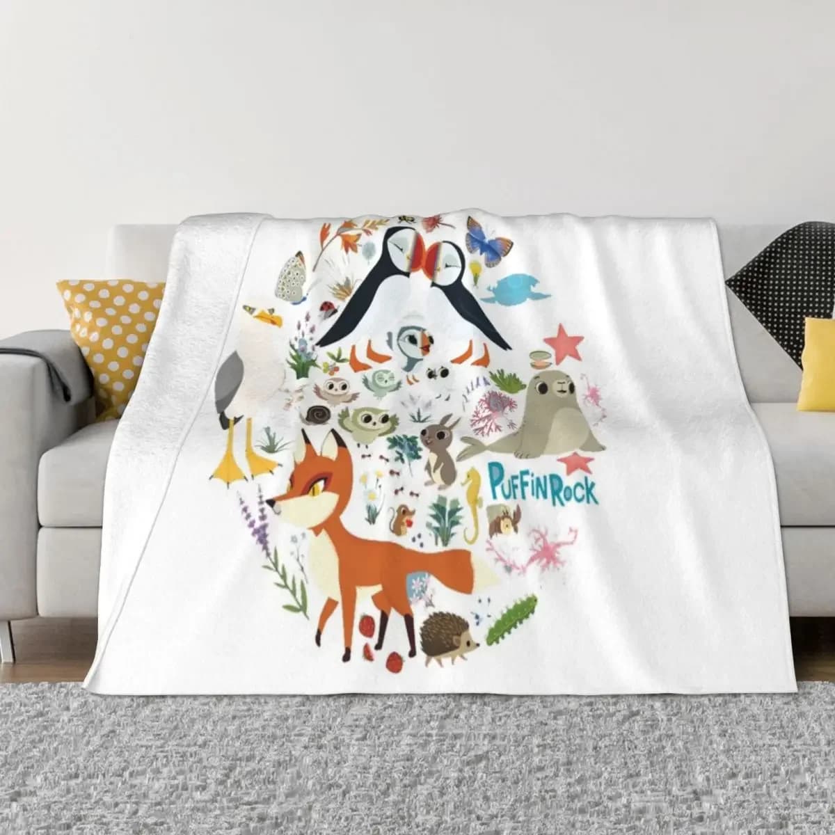Puffin Rock regalo per i fan puffin rock personaggi coperta da tiro coperta di design di lusso morbida coperta grande