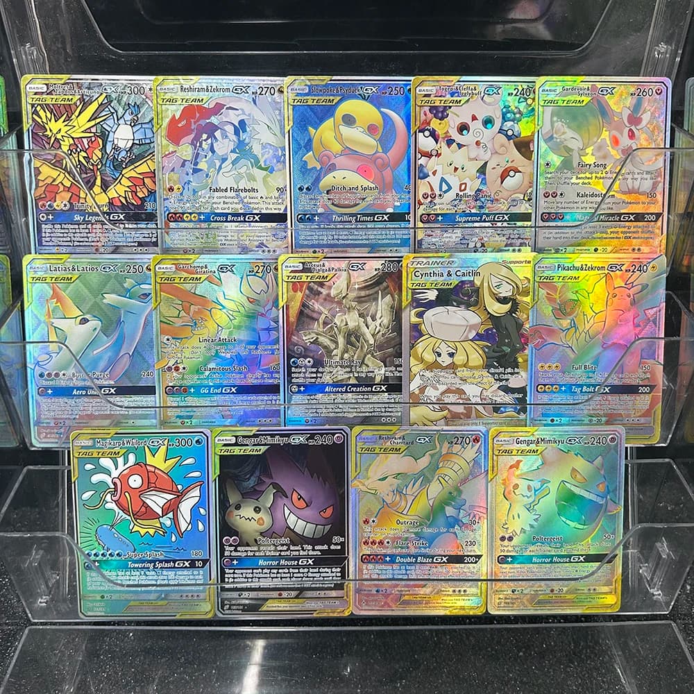 26 Nuovi Disegni FAI DA TE PTCG TCG Collezione di Carta Del Fumetto TAG TEAM Latios Latias Gengar Carta Inglese Foil Rifrattivo Colore Flash Regali