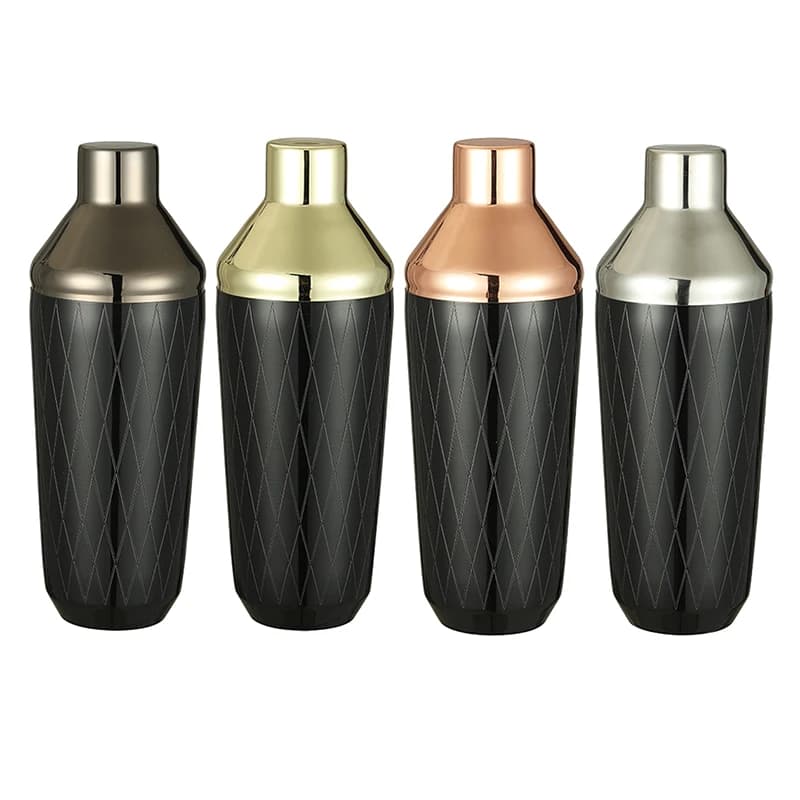 Shaker da Cocktail da 500ml con Design a rombi