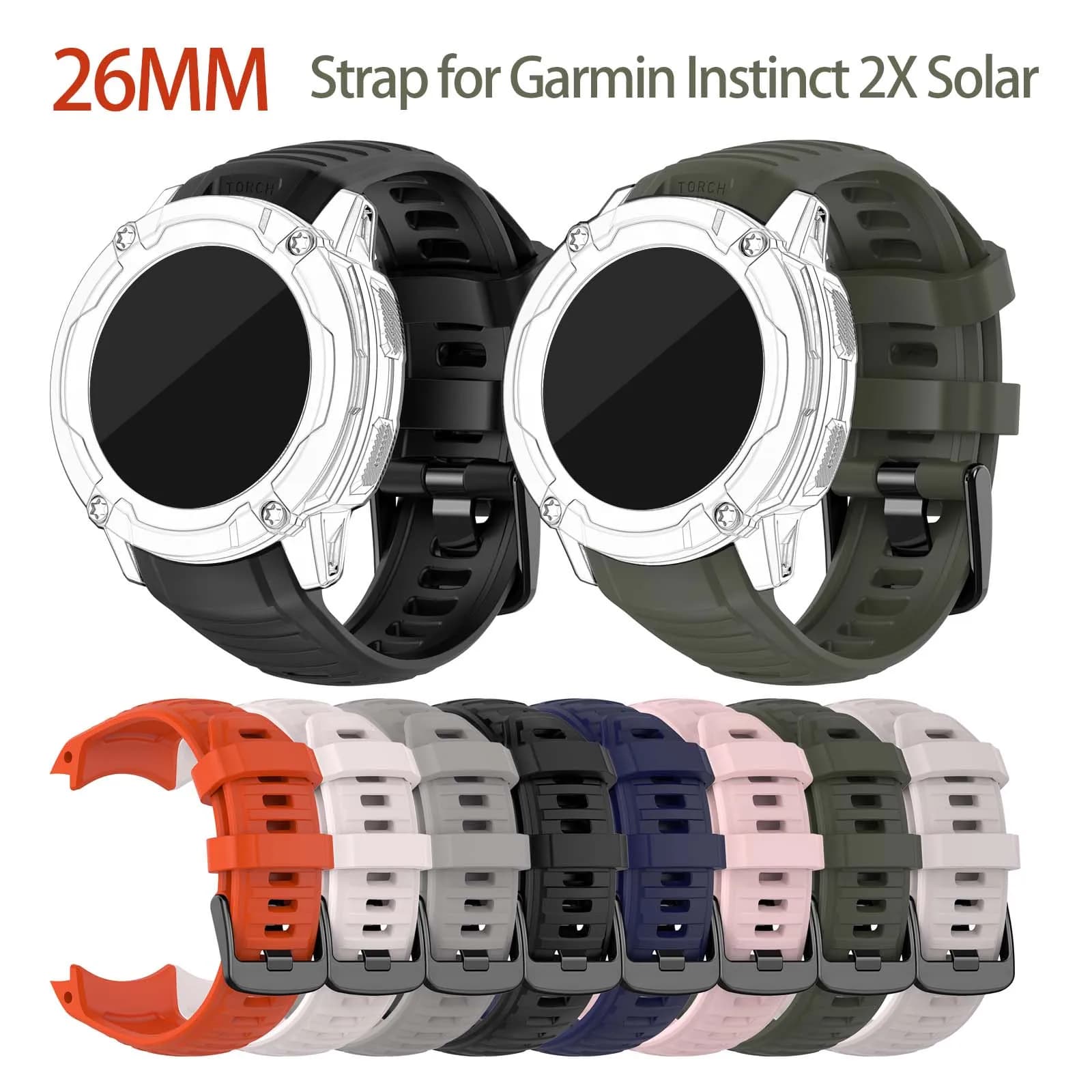 Cinturino in silicone ufficiale per Garmin Instinct 2X Smart watch Correa cinturino da polso di ricambio per Instinct 2X Correa