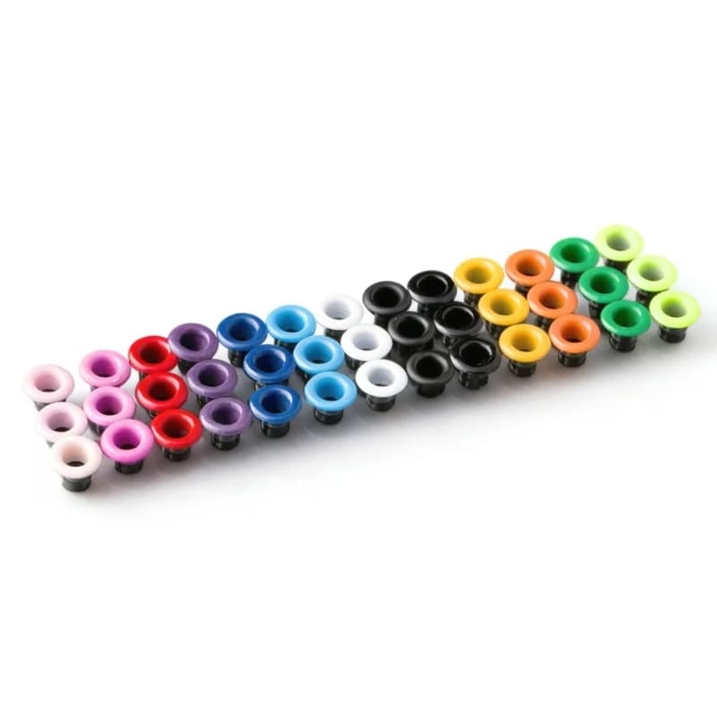50 set di kit di occhielli in acciaio inossidabile misto da 5 mm, antiruggine, per scarpe, borse, carta, tende, artigianato