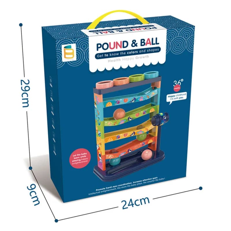 Colorful 5-layer slide botanque first education educational percussion toys fun for kids music stacking table percussion t