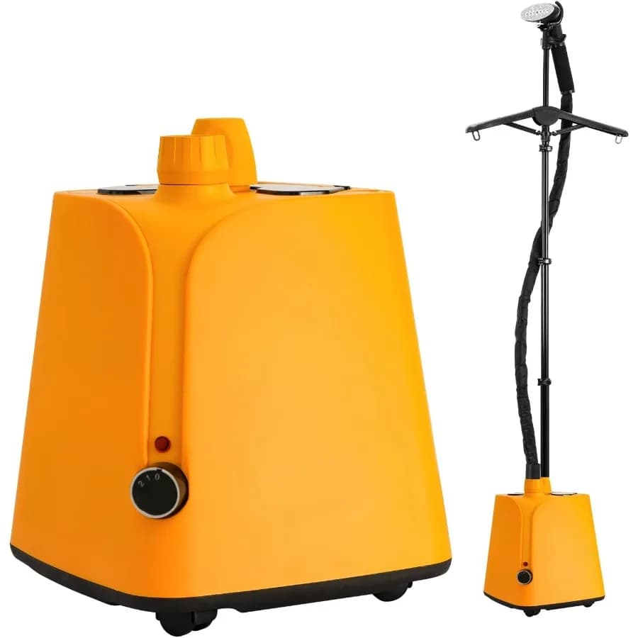Piroscafo per indumenti colorato in piedi per vestiti 2000W Piroscafo professionale per indumenti sospesi con supporto in tessuto commerciale St