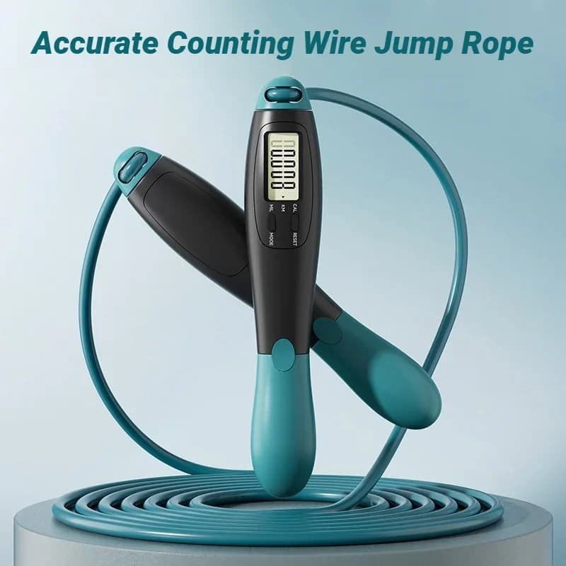 Steel Jumping Exercise Count Jumping Corda Fitness Adjustable Gym Training Home Sports Equipment