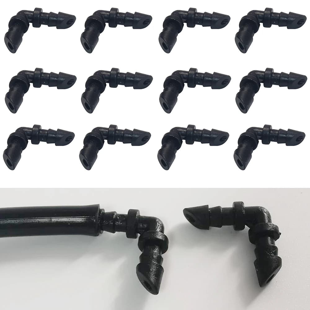200 pieces connectors for hose hoses for elbow water with beveled tube 1/4 '' folding joints connectors for garden hose irrigation drip connect pipe 7 mm