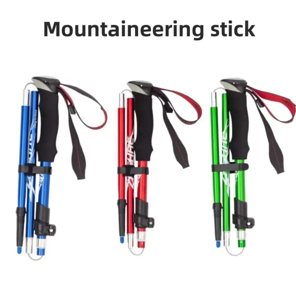 Trekking poles for outdoor aluminium EVA Fast adjustable locks Walking poles Hiking equipment for staff from ultralight to 3 sections